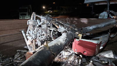 İnsansız helikopter düştü!