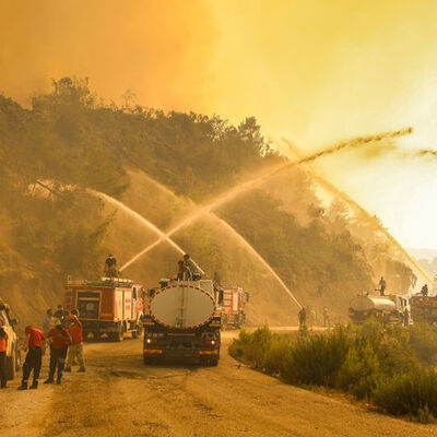Manavgat'ta korkutan yangın!
