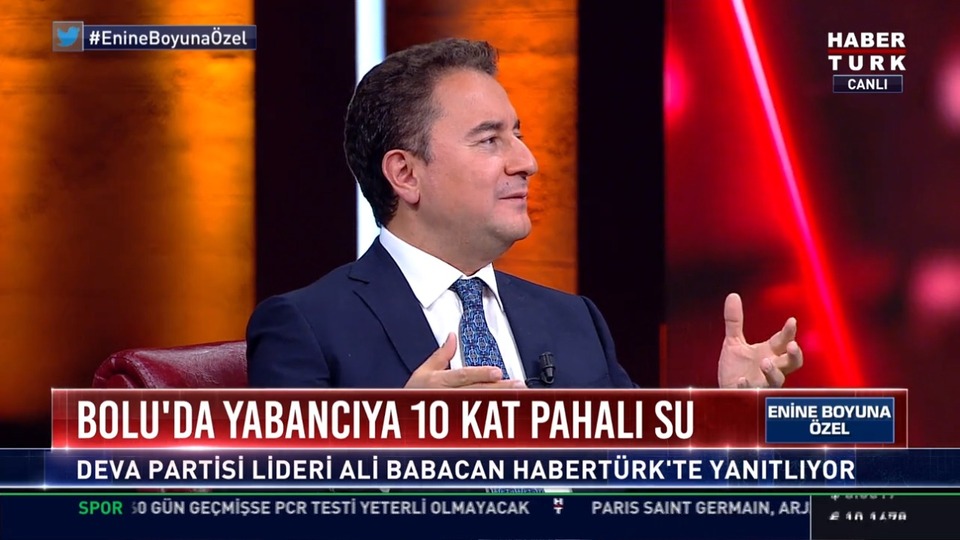 Ali Babacan Habertürk TV'de soruları yanıtladı