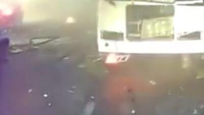 Rusya'da otobüsteki patlama anı kamerada!