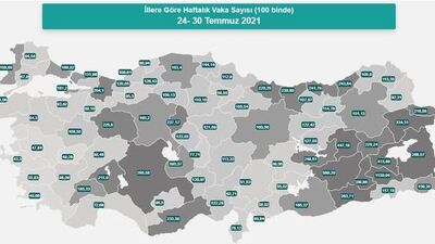 Güncel korona risk haritası belli oldu!