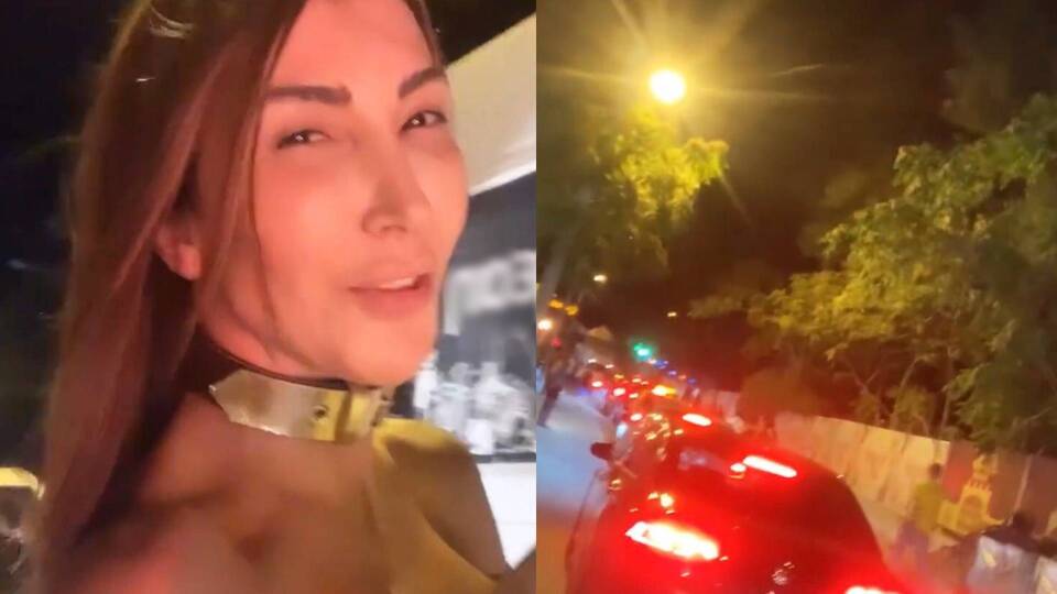 Otostop çekip, motosiklete bindi