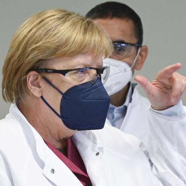 Merkel'den BioNTech ziyareti