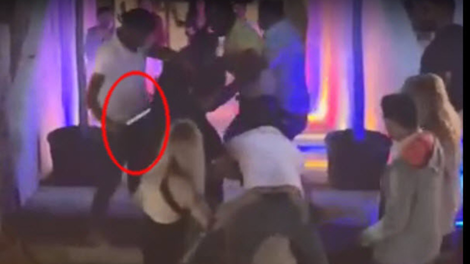 Gece kulübündeki dehşet kamerada!