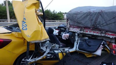 Taksi faciası: Ölü ve yaralılar var