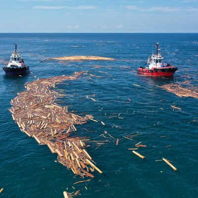 Karadeniz'de tomruk avı! Balıkçılar tedirgin