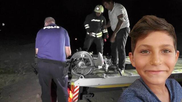 Motosikletle su kanalına uçan çocuk öldü