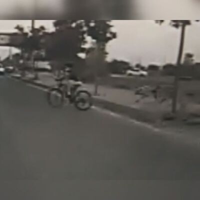 Bisiklet sürüyordu! Sonrası dehşet!