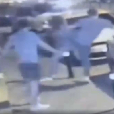 Otel önünde yan bakma cinayeti kamerada!