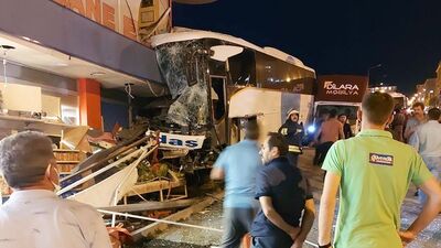 Dehşet kamerada! Freni boşaldı!