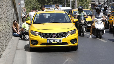 Taksici ile tartışan turist sinir krizi geçirdi
