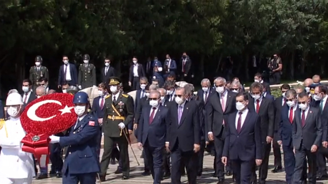 Devletin zirvesinde 30 Ağustos kutlamaları