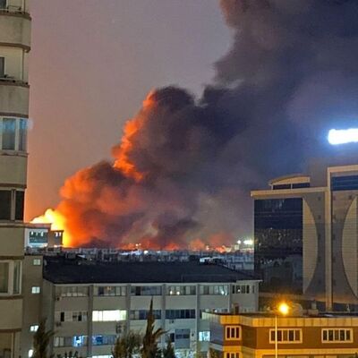 İstanbul'da korkutan yangın