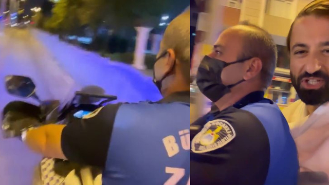 İmdadına motosikletli zabıta yetişti