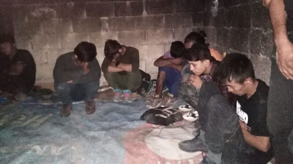 Van'da hava destekli göçmen operasyonu