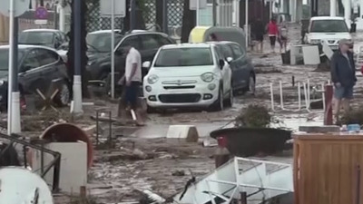 İspanya'da çok sayıda yerleşim yeri sele kapıldı