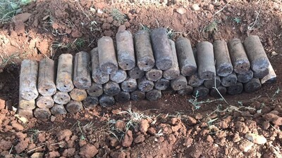 Toprağa gömülü 49 patlayıcı bulundu!