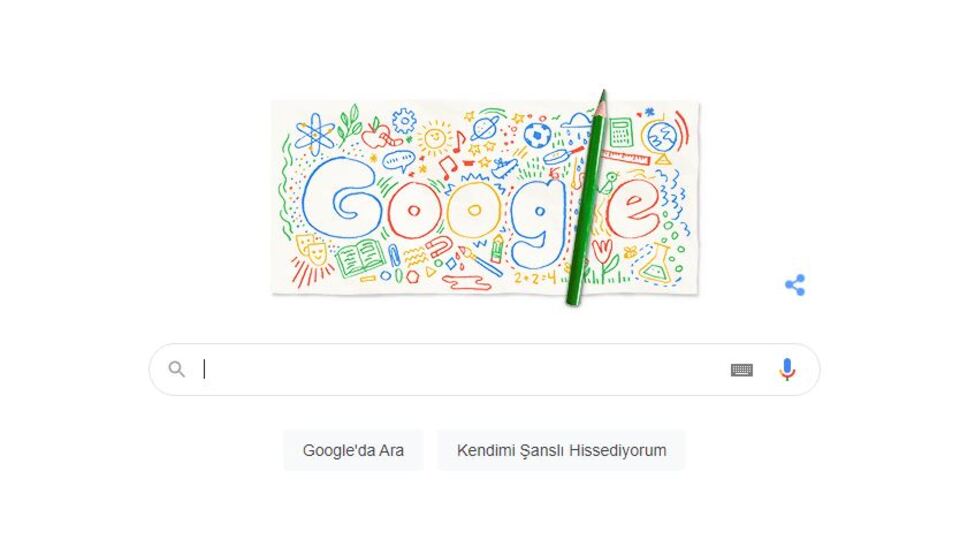 Google'dan "Okulun ilk günü 2021" özel doodle!