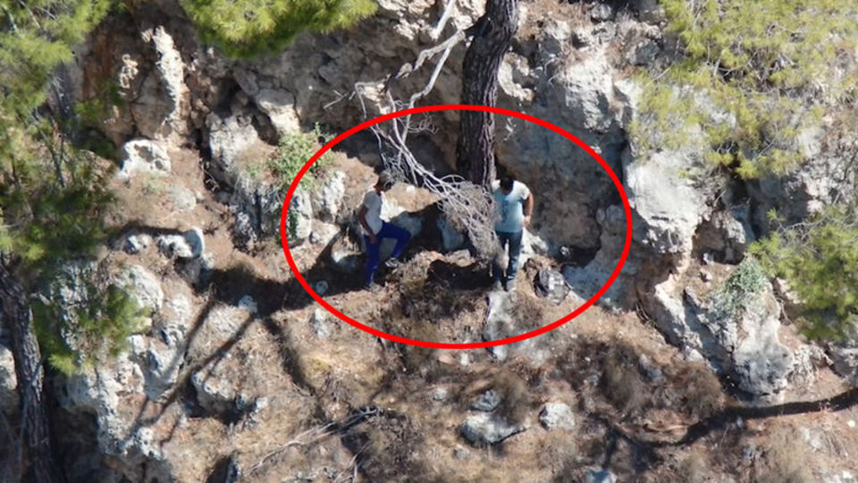 Defineciler mahsur kaldı, çocukları kâbusu yaşadı