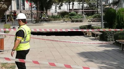 Güvenpark'ta 10 metrelik çukur!