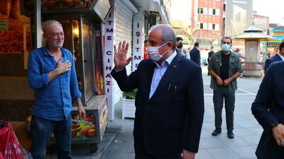 TBMM Başkanı Şentop'tan esnaf ziyareti