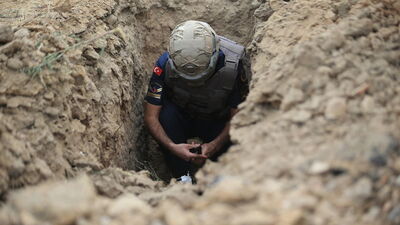 Yol ulaşıma kapatılıp imha edildi