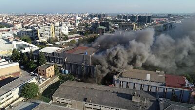 İstanbul'da korkutan yangın