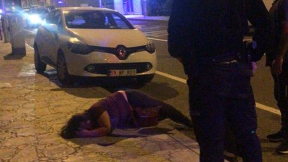 Kadını döve döve bayılttı