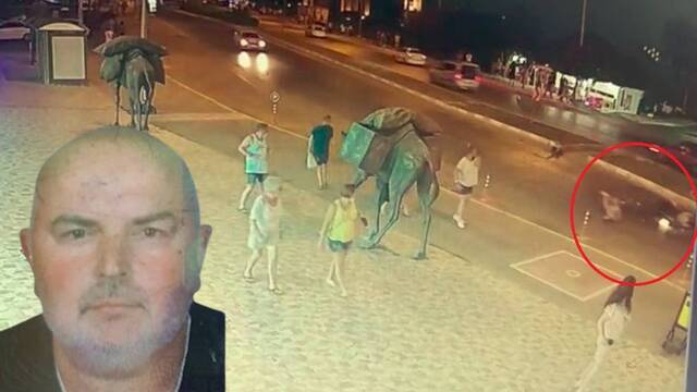 Alman turisti eşinden ayıran feci kaza