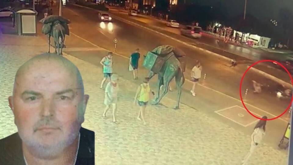 Alman turisti eşinden ayıran feci kaza