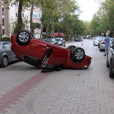 "Bu araç bu yolda nasıl uçar?" Böyle kaza görülmedi!