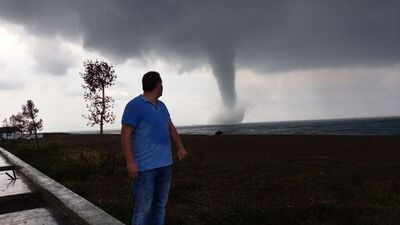 Sakarya'da panik! Hortum!