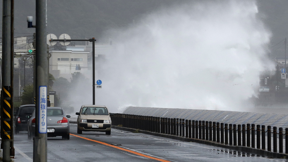 Japonya'da tayfun