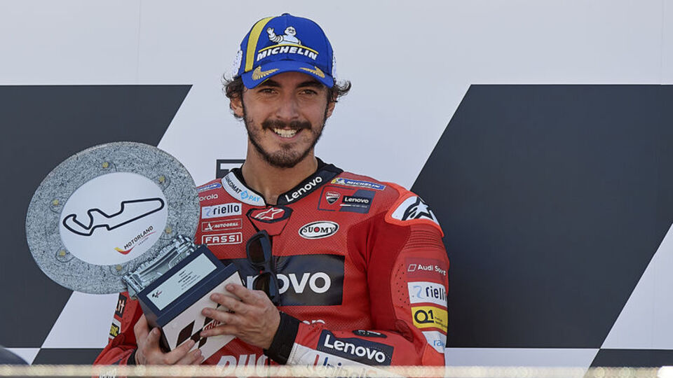San Marino'da zafer Bagnaia'nın
