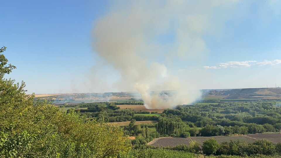 Dünya mirası bahçede korkutan yangın!