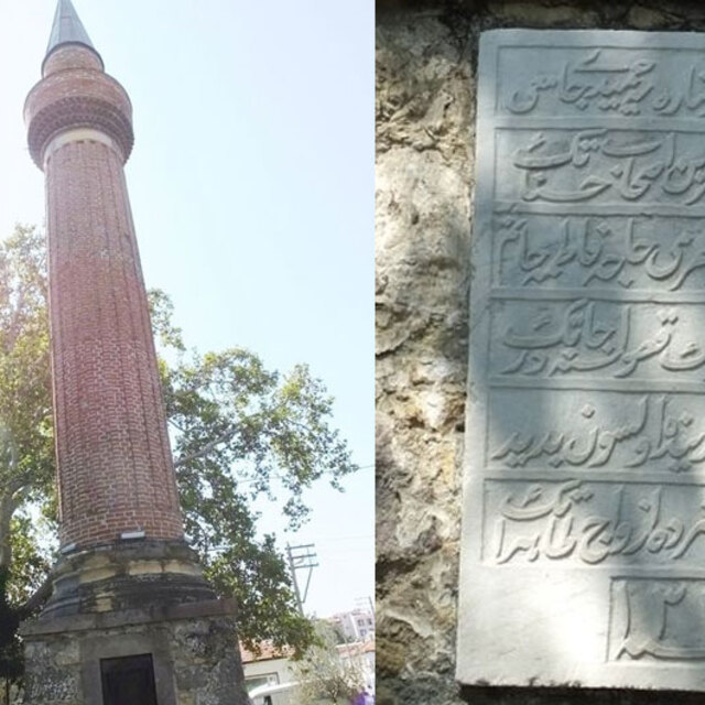 Cami gitti, minaresi kaldı! İlgi odağı oldu