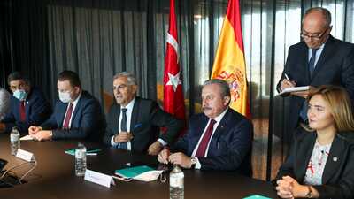 TBMM Başkanı Mustafa Şentop İspanya'da