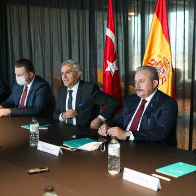 TBMM Başkanı Mustafa Şentop İspanya'da