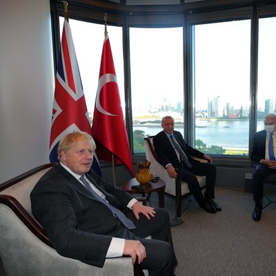 Cumhurbaşkanı Erdoğan ve İngiliz Başbakan Johnson görüştü