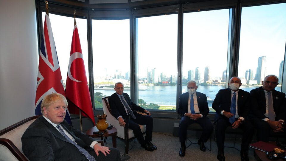 Cumhurbaşkanı Erdoğan ve İngiliz Başbakan Johnson görüştü