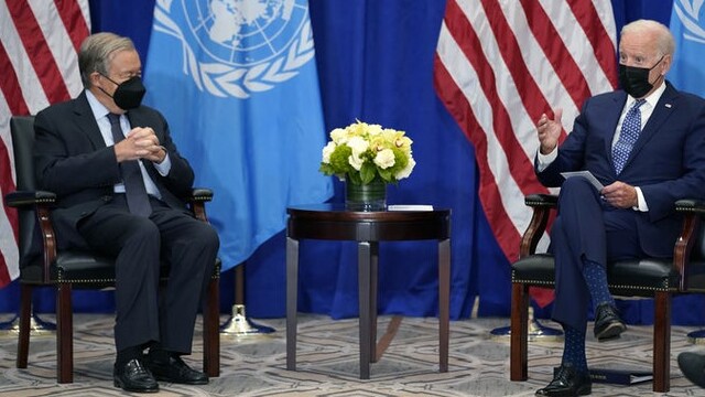 Biden, BM Genel Sekreteri Guterres ile görüştü
