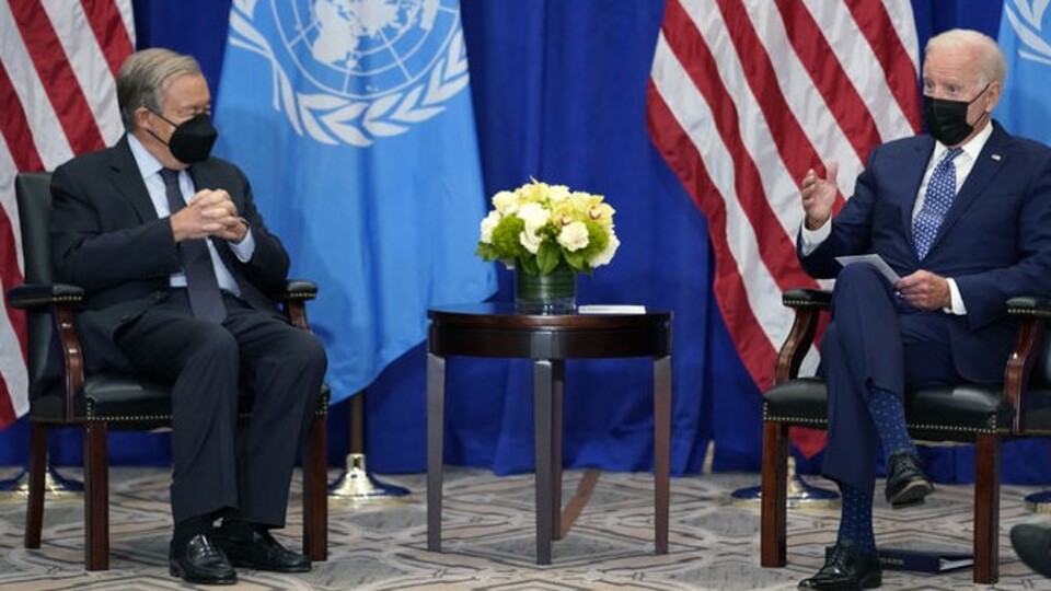 Biden, BM Genel Sekreteri Guterres ile görüştü