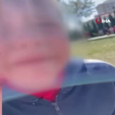 Olayı kameraya aldı! Çocuğa özür işkencesi!