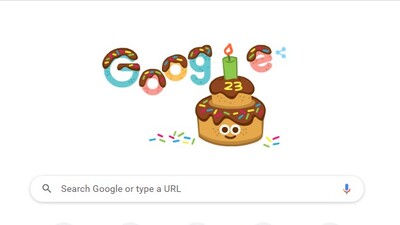 Google 23. yaşını kutluyor