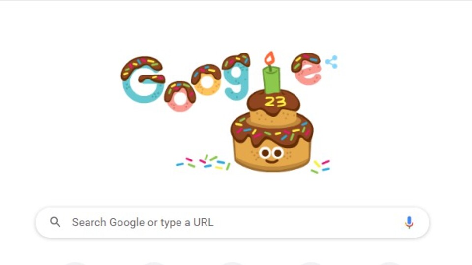 Google 23. yaşını kutluyor