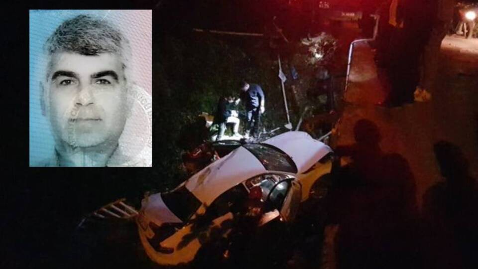 Köprüden dere yatağına uçtu