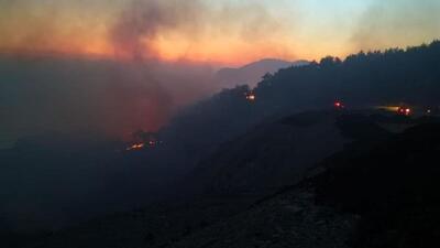 Anamur'da orman yangını