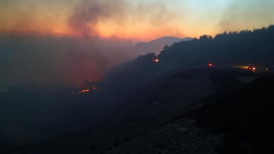 Anamur'da orman yangını