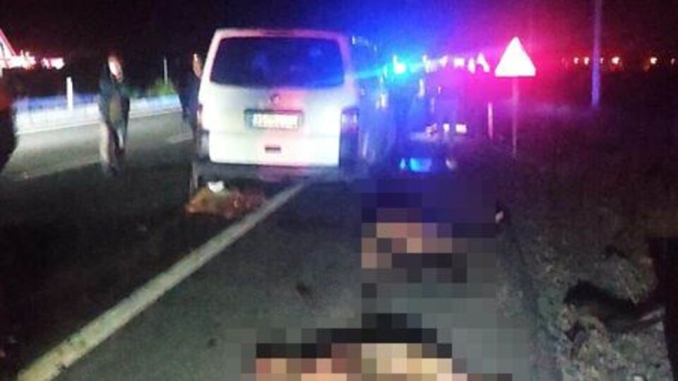 Minibüs sürüye daldı: 34 küçükbaş öldü, 7 kişi yaralandı