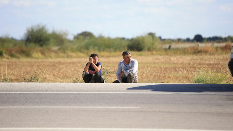 Baba ve kızı gözyaşları içinde izledi